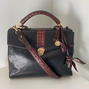 Brahmin Julia Rose Black Lady Tuscan Bag